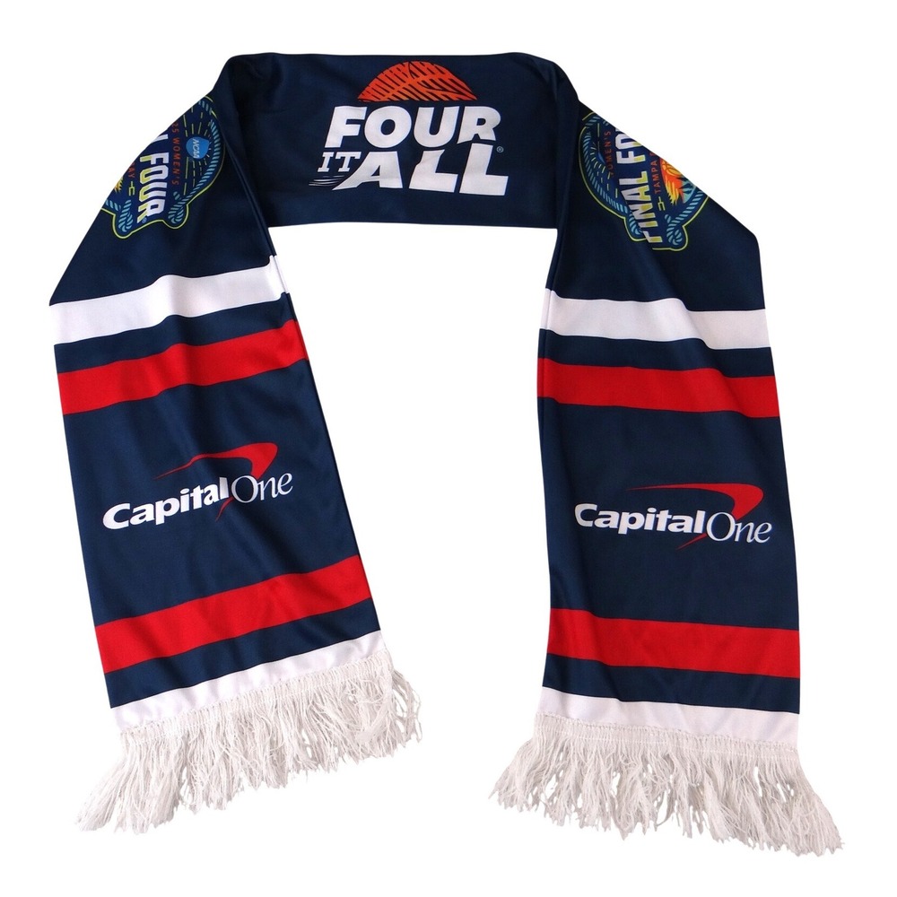 NCAA 2025‎ Womens Final Four Tampa Bay Scarf Four It All Capital One Navy Blue